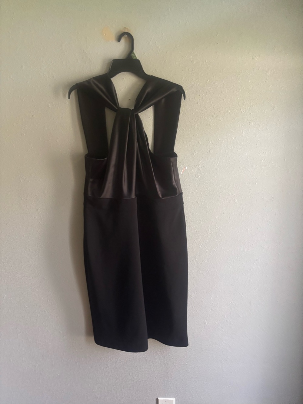 Eliza J Black Knot-Back Sheath Dress